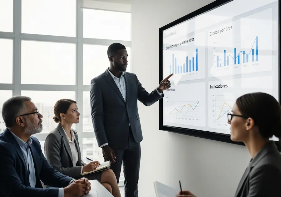 Gestão de benefícios e relatórios gerenciais no Departamento Pessoal