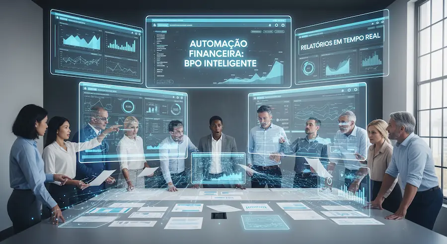 O BPO financeiro transforma processos manuais em relatórios digitais eficientes.