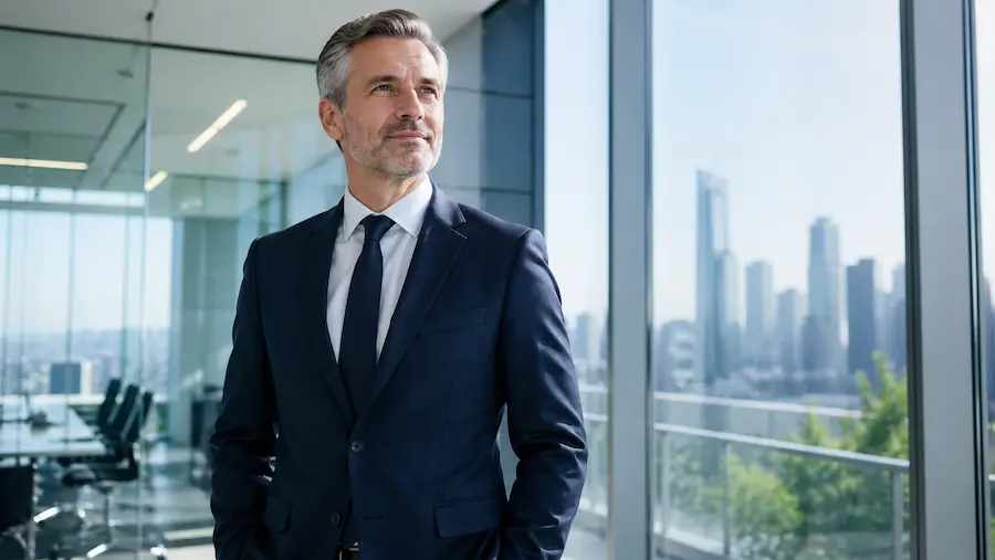 liderança analisando cenário financeiro com clareza e segurança